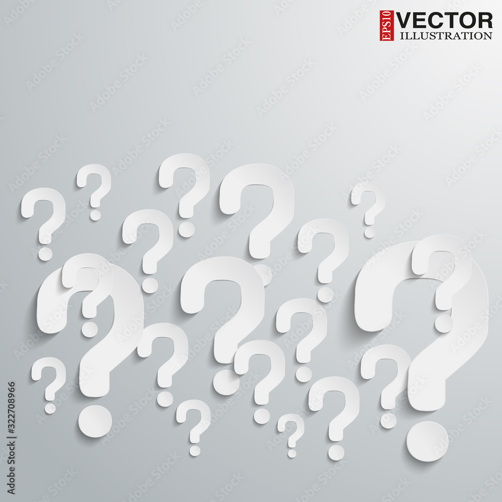 Background with question marks randomly scattered on the surface. Vector Illustration, eps10, editable and isolated. Background with question marks randomly scattered on the surface. Vector Illustration, eps10, editable and isolated.