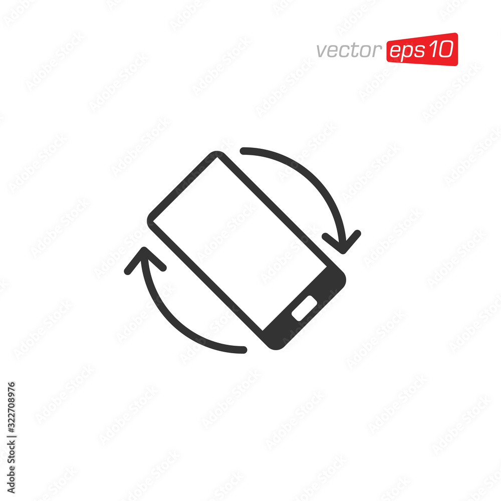 Phone Rotation Mobile Rotate Icon Design Vector Phone Rotation Mobile Rotate Icon Design Vector