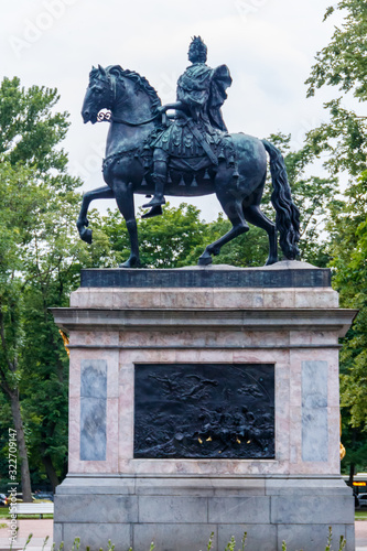 Monument to Peter the Great near St. Michael's Castle in St. Petersburg, Russia