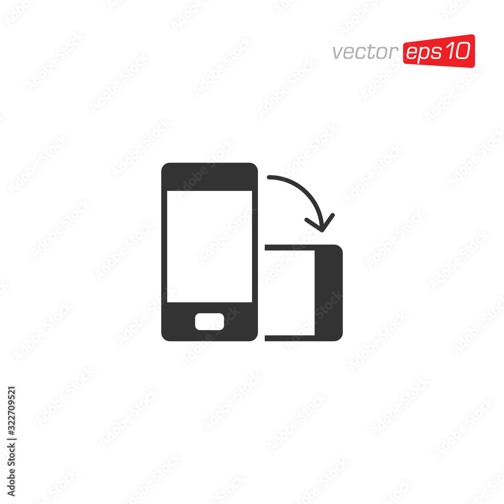 Phone Rotation Mobile Rotate Icon Design Vector Phone Rotation Mobile Rotate Icon Design Vector