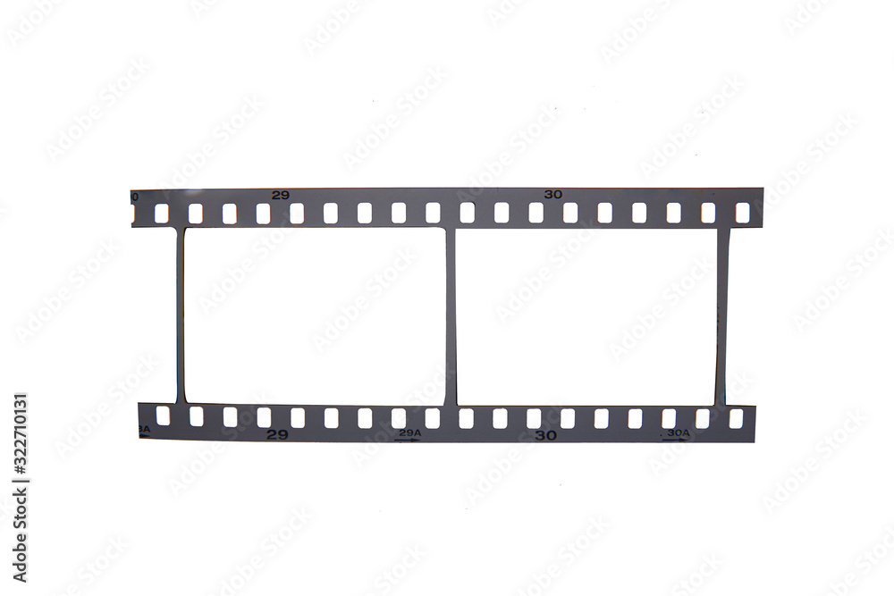 (35 mm.) Negative film frame.With white space. (35 mm.) Negative film frame.With white space.