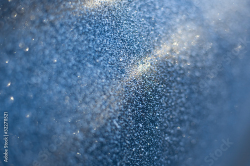 Abstarct snow texture on a window. Freeze background. 
