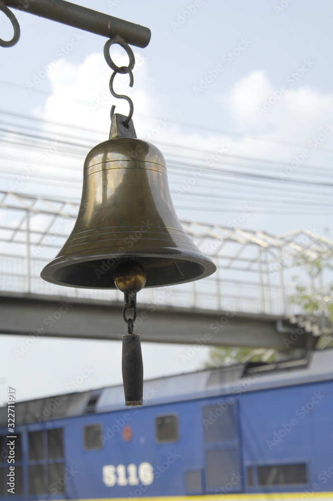 Fototapeta premium The bell at the train station