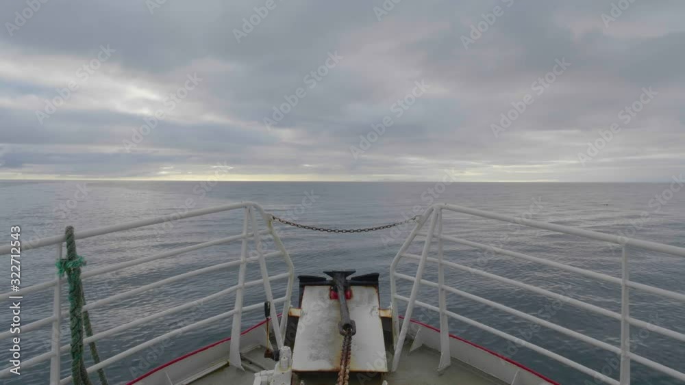 Front of the old boat Sailing in Iceland with sunset 25fps Front of the old boat Sailing in Iceland with sunset 25fps