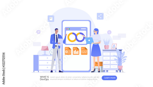 Programmer at Work Vector Illustration Concept , Suitable for web landing page, ui, mobile app, editorial design, flyer, banner, and other related occasion