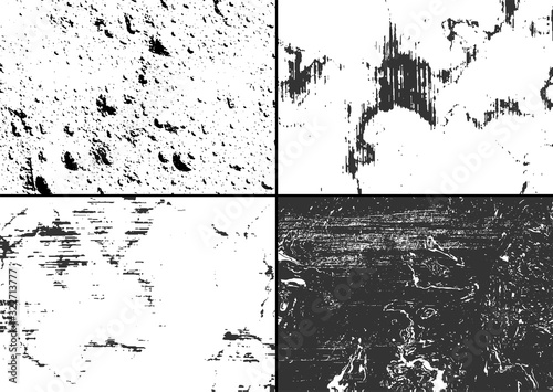 Distress dirty wall overlay texture set .