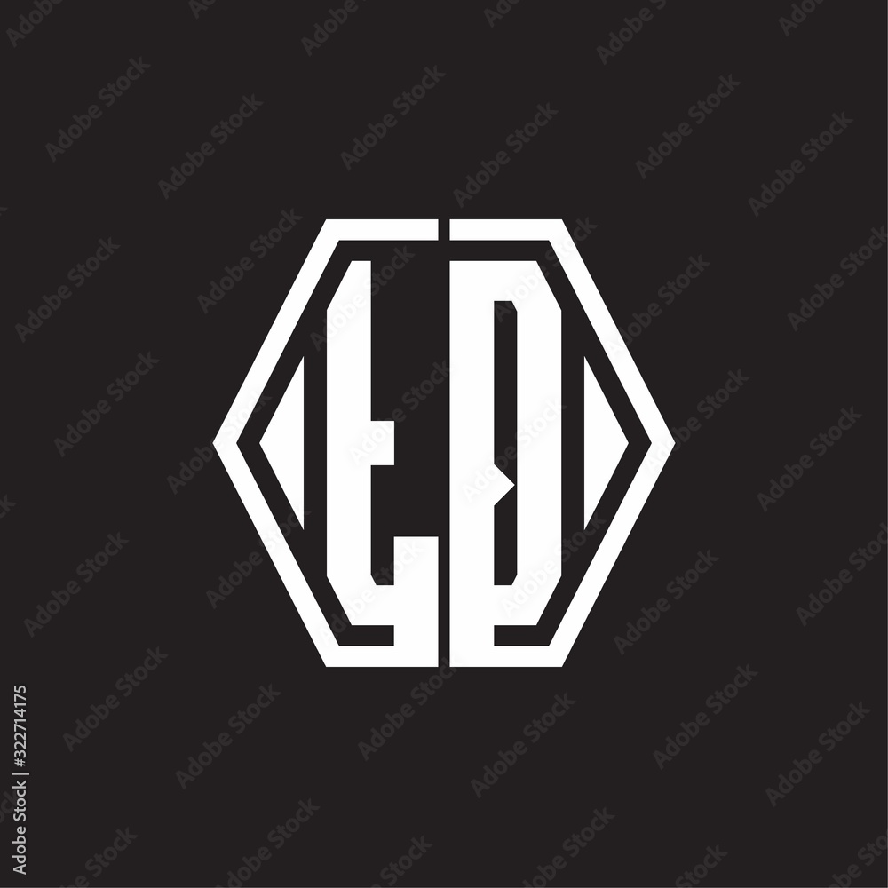 TQ Logo monogram with hexagon line rounded design template TQ Logo monogram with hexagon line rounded design template