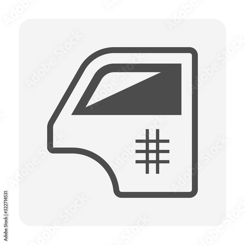 car colour damage icon