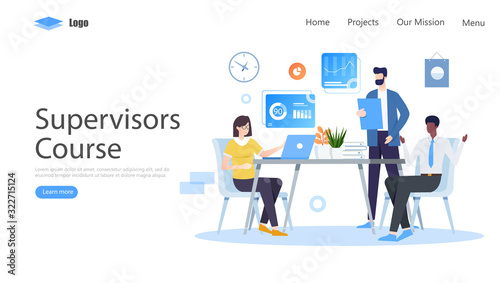 Teamwork Workshop Meeting Vector Illustration Concept, Suitable for web landing page, ui, mobile app, editorial design, flyer, banner, and other related occasion