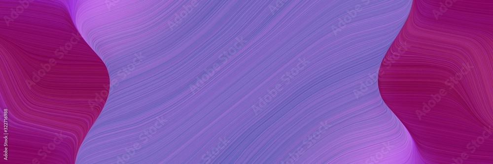 flowing designed horizontal header with medium purple, dark moderate pink and dark magenta colors. fluid curved flowing waves and curves