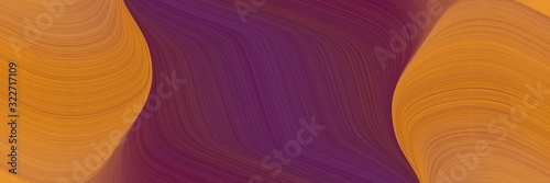 colorful header design with old mauve, bronze and sienna colors. fluid curved flowing waves and curves