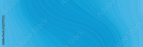 artistic header design with dodger blue, medium turquoise and strong blue colors. fluid curved lines with dynamic flowing waves and curves