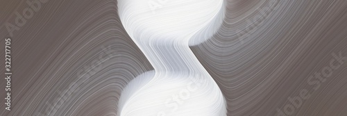 decorative horizontal header with dim gray, lavender and ash gray colors. fluid curved flowing waves and curves