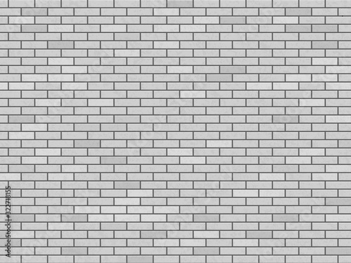 Modern white blank brick wall. Texture background.