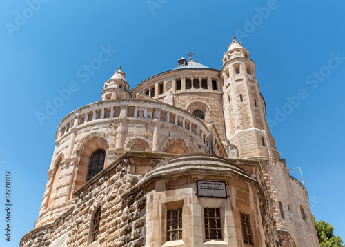 ISRAEL, JERUSALEM. Abbey of the Dormition Old City near the Zion Gate