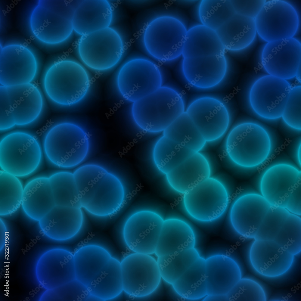 Seamless background from viruses, bacteria, in blue Seamless background from viruses, bacteria, in blue
