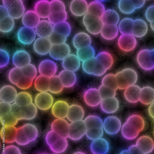 Seamless background from viruses  bacteria  multicolor