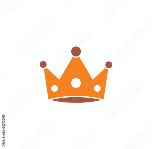 Crown icon on background for graphic and web design. Creative illustration concept symbol for web or mobile app.