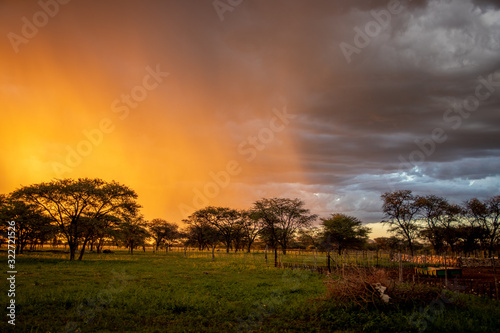 A fiery Namibian sunset