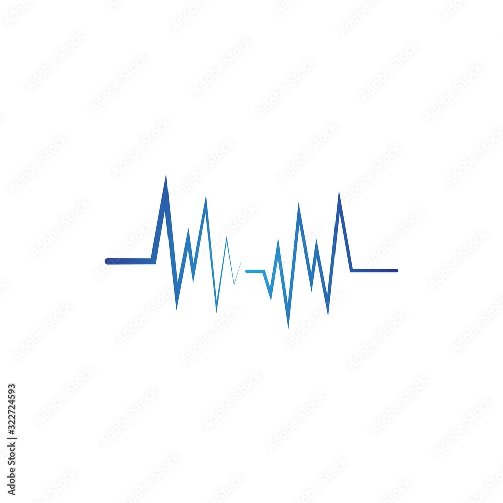 Pulse line ilustration