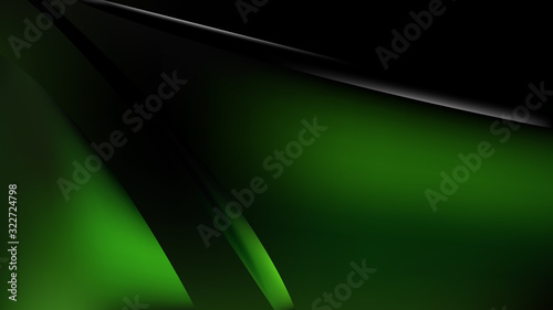 Green and Black Abstract Background Illustration