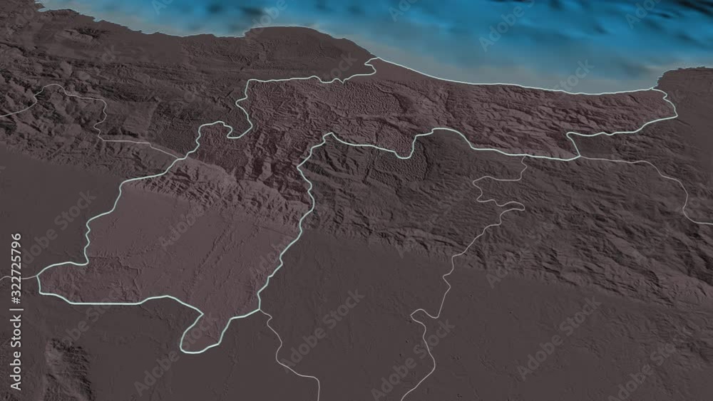 Espaillat, province with its capital, zoomed and extruded on the administrative map of Dominican Republic in the conformal Stereographic projection. Animation 3D Espaillat, province with its capital, zoomed and extruded on the administrative map of Dominican Republic in the conformal Stereographic projection. Animation 3D