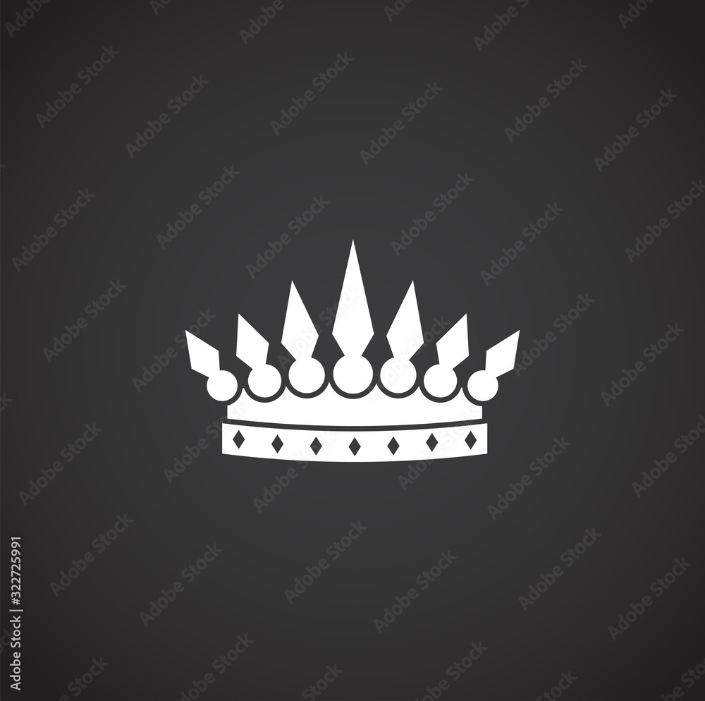 Crown icon on background for graphic and web design. Creative illustration concept symbol for web or mobile app Crown icon on background for graphic and web design. Creative illustration concept symbol for web or mobile app