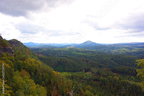 view from Pravcicka brana natural landscape