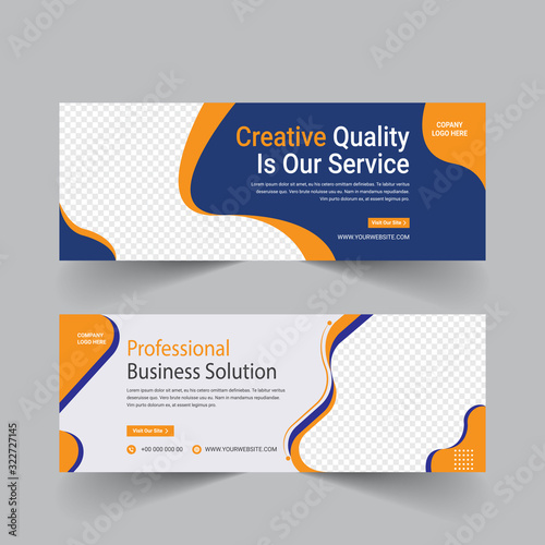 Business web banner template