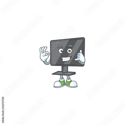 Call me funny computer screen mascot picture style