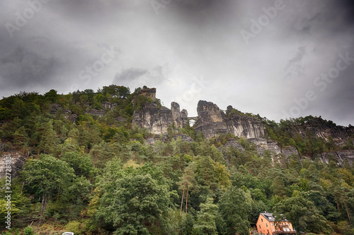 Stunning landscape along river Elbe