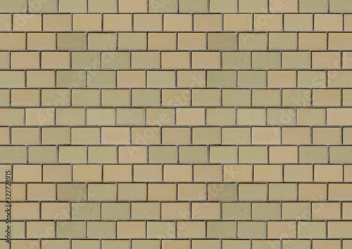 Gray brick wall wide panorama of masonry
