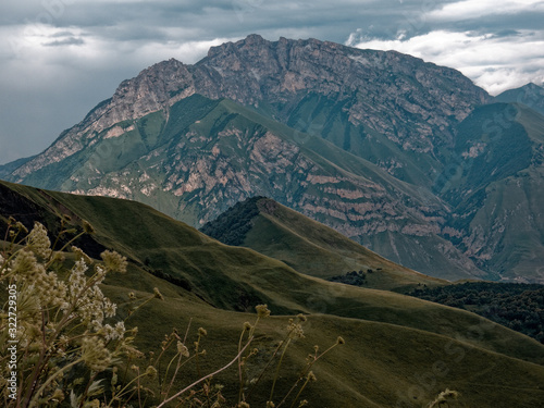 the Caucasus mountains
