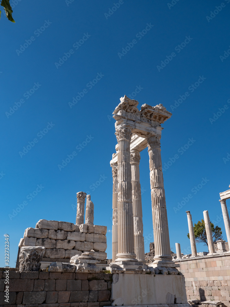 Ancient ruins of Acropolis of Pergamum (Pergamon), Bergama, Turkey Ancient ruins of Acropolis of Pergamum (Pergamon), Bergama, Turkey