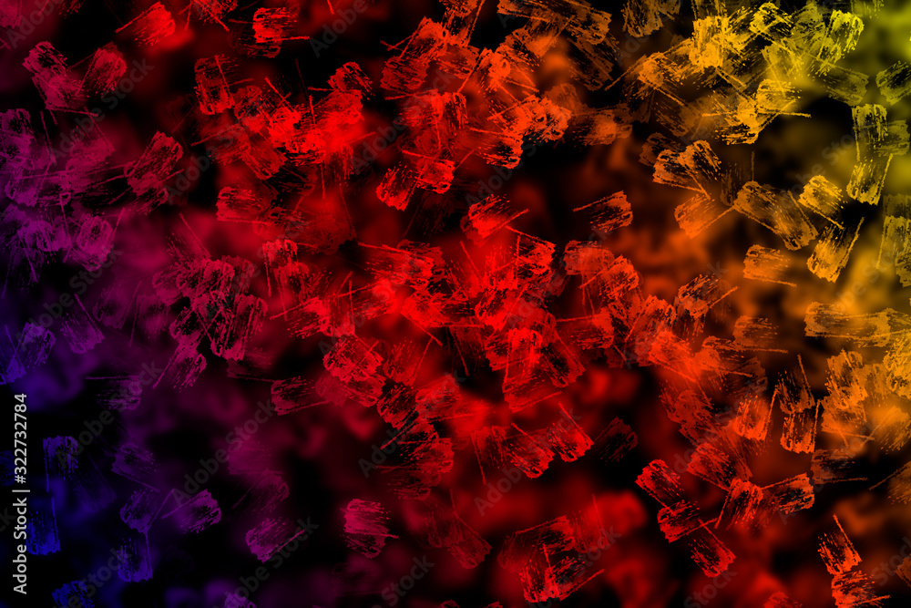 An abstract background with shapes on a black background An abstract background with shapes on a black background
