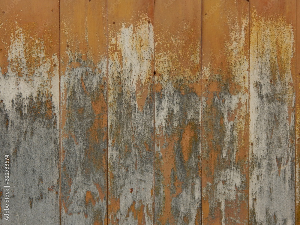 old wooden surface from textured boards with traces of paint and environmental influences old wooden surface from textured boards with traces of paint and environmental influences