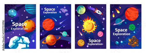 Space Exploration Game Cards 