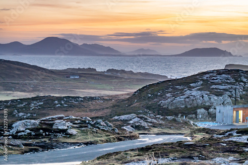 Rugged landscape at Malin Head in County Donegal - Ireland photo