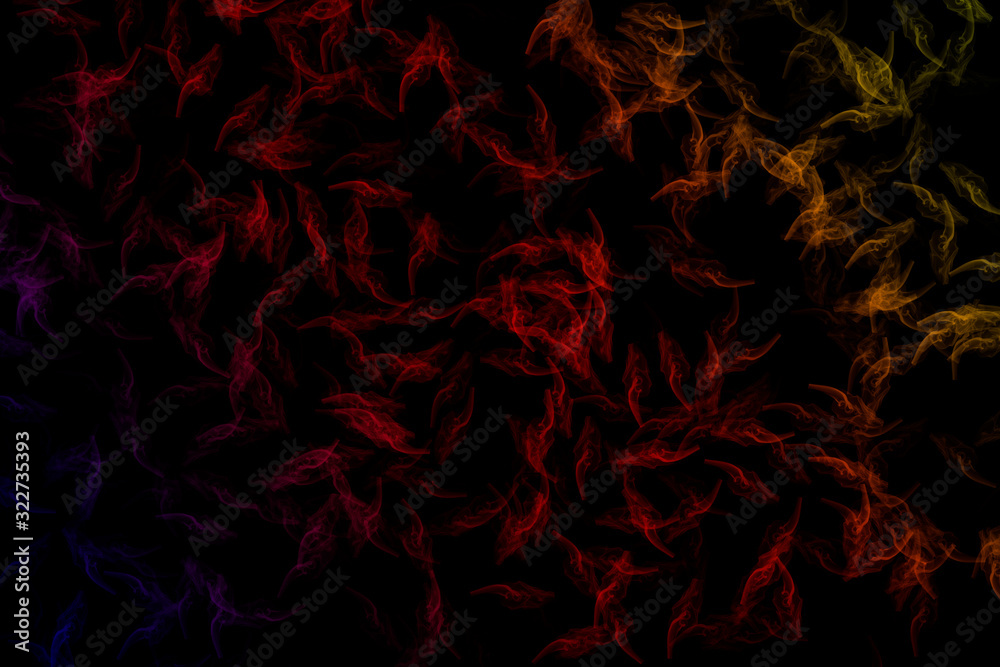 An abstract background with shapes on a black background An abstract background with shapes on a black background