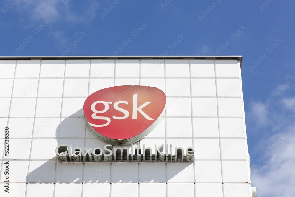 Brondby, Denmark - September 10, 2017: GlaxoSmithKline Office Building ...