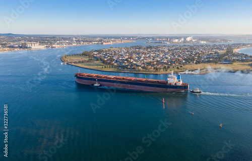 Coal ship Newcastle Harbour - Newcastle NSW Australia