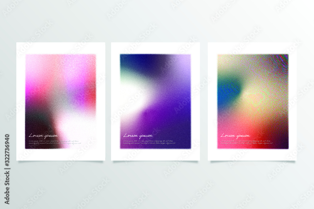 Fototapeta premium Abstract gradient set