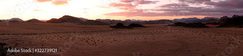 Panoramic View of Wadi Rum Desert, Jordan