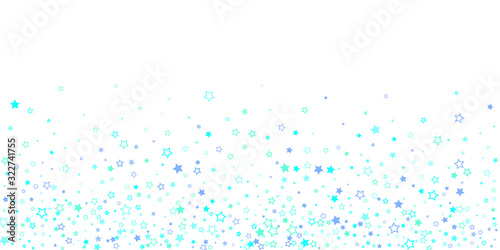 Blue, cyan, turquoise glitter stars confetti © Сашка Шаргаева
