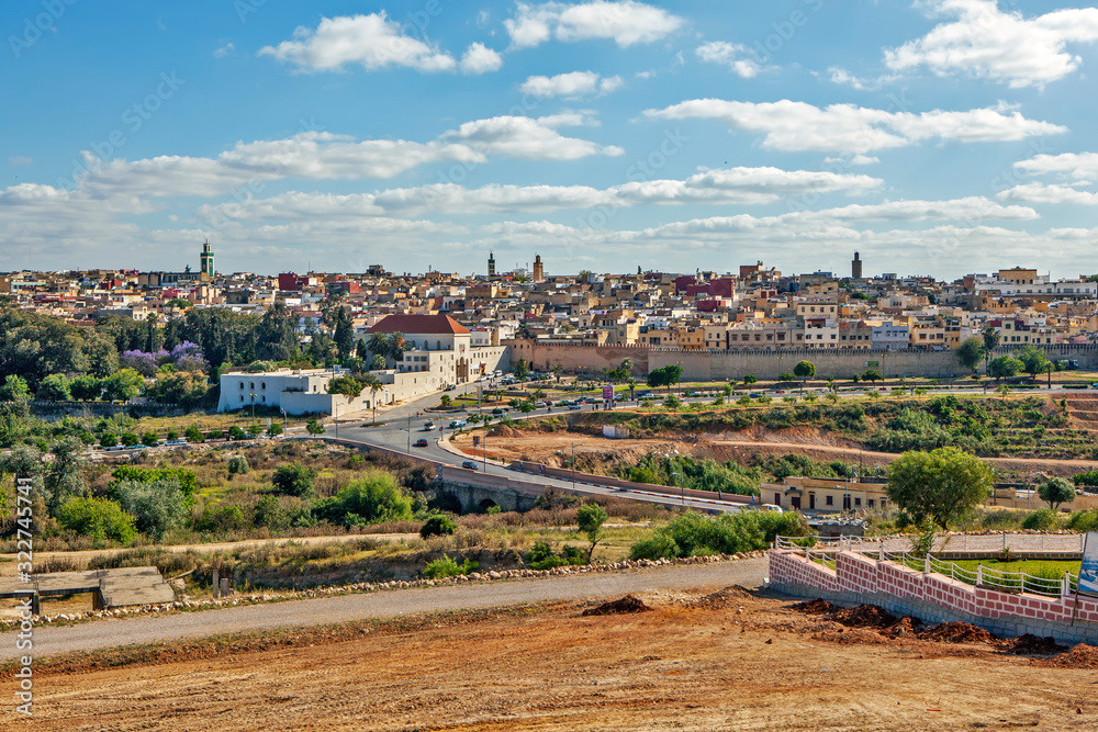 Panorama of the old city. Fez. Morocco