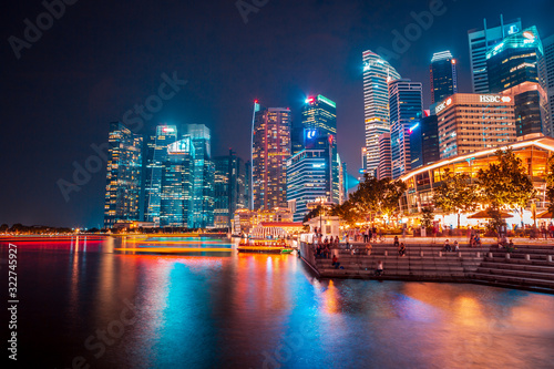 Canvas Print Marina Bay view