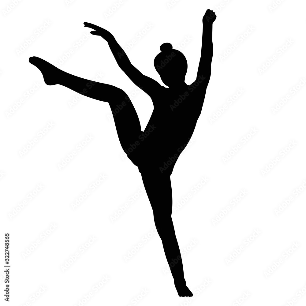 vector, on a white background, black silhouette of a sexy girl vector, on a white background, black silhouette of a sexy girl