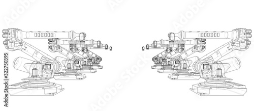 A industral robots manipulators