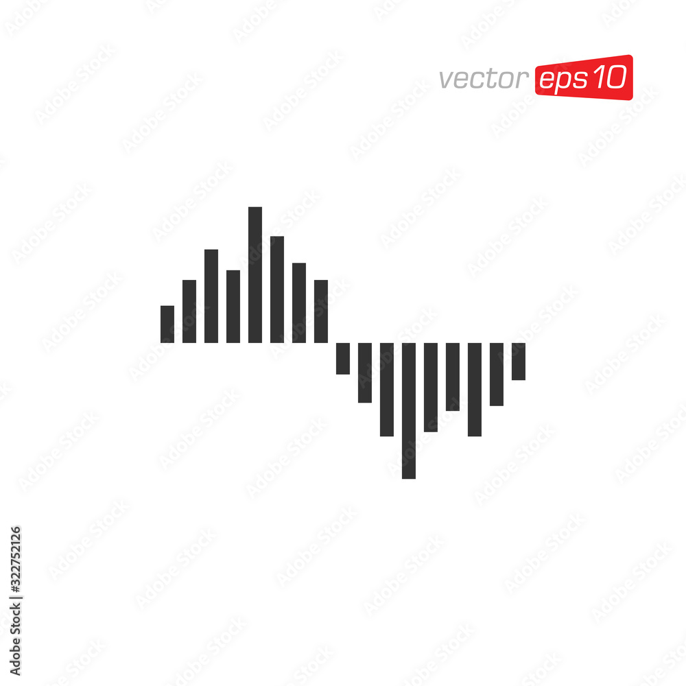 Equalizer Sound Icon Design Vector Equalizer Sound Icon Design Vector