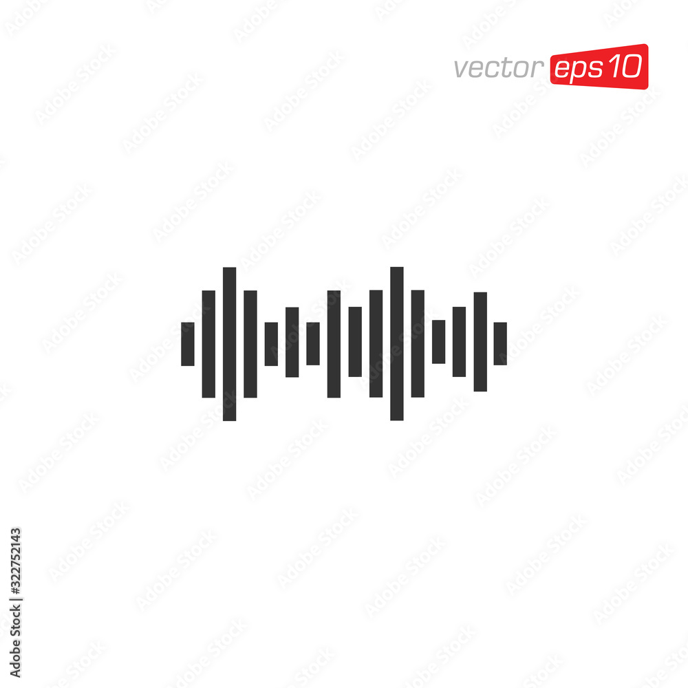 Equalizer Sound Icon Design Vector Equalizer Sound Icon Design Vector